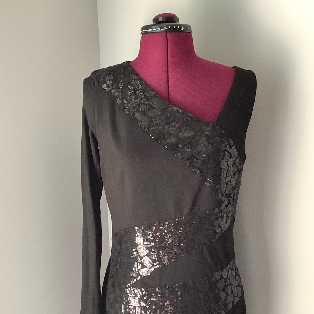 🎉2xHP🎉LAUNDRY SHELLI SEGAL 1-Shoulder Black 👗 - Picture 3 of 7